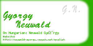 gyorgy neuwald business card